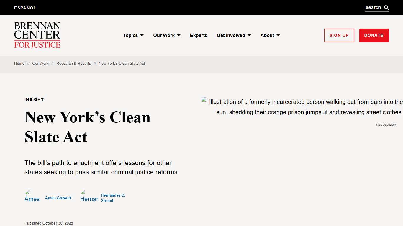 New York’s Clean Slate Act | Brennan Center for Justice
